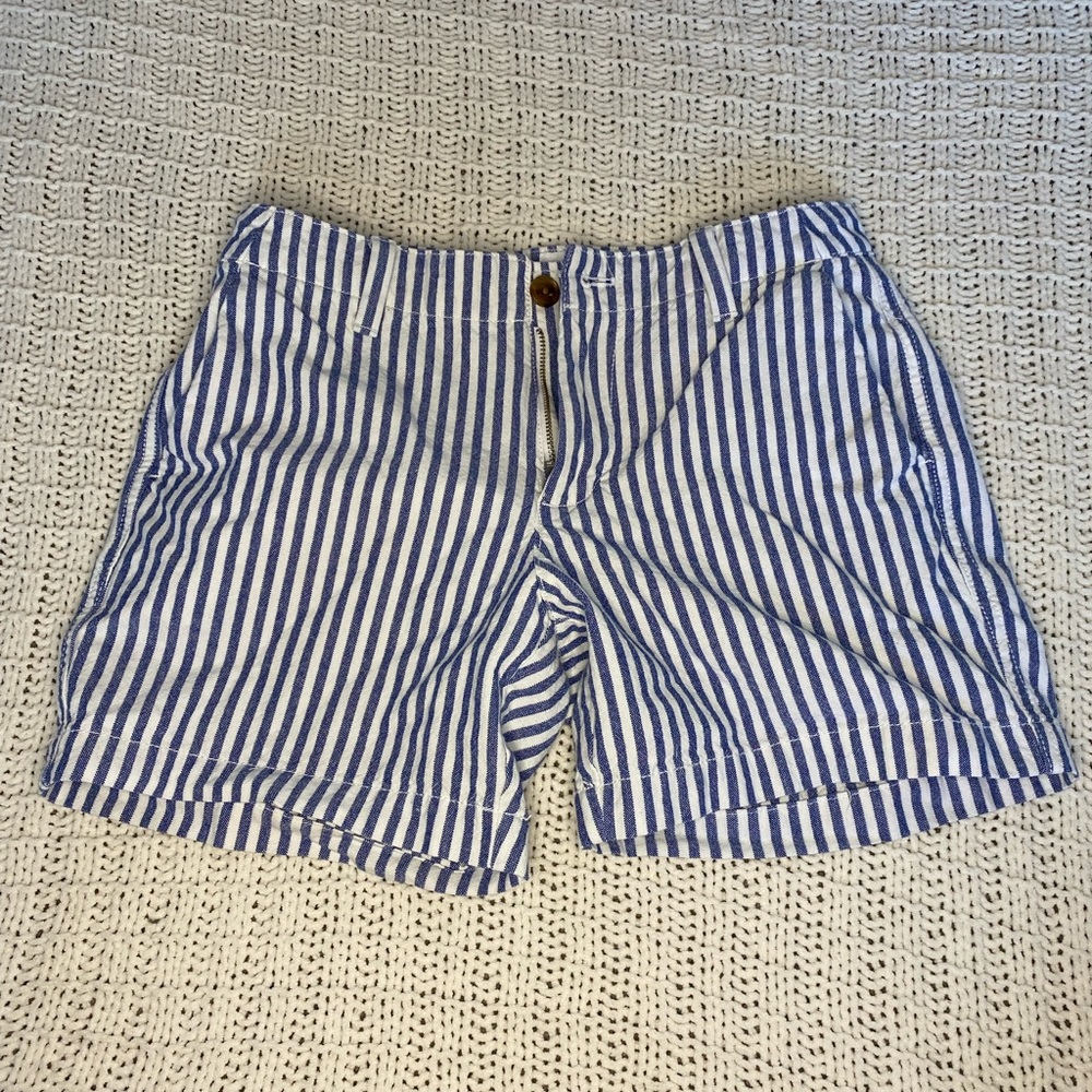 GAP striped jean shorts